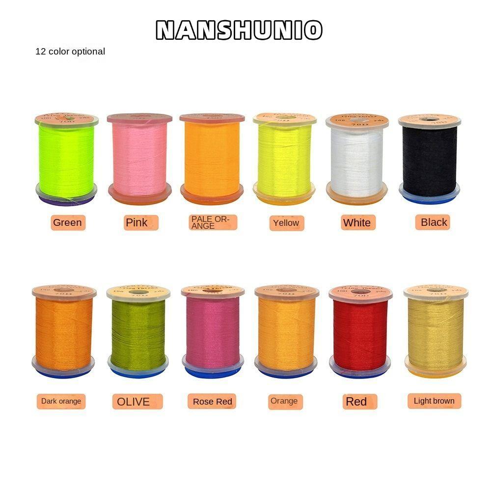 NANSHUNIO Fly Fishing Line, Salmon Premium Fly Tying Thread line, Fly Thread Spool Bass Fishing Line