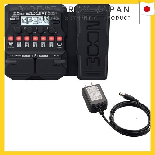 [Authentic / Direct from Japan] ZOOM G1X FOUR มัลติเอฟเฟ็กต์โปรเซสเซอร์ พร้อมชุดอะแดปเตอร์แท้