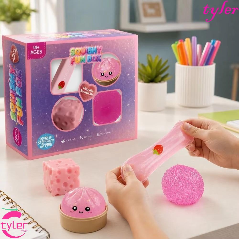TYLER Bread Sensory Fidget Toy, Butter Slow Rising Butter Squishy Toy, Sensory Toy Cheese ทําความสะอ