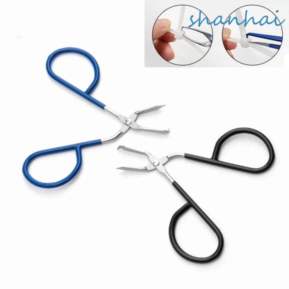 SHANHAI Cable Tie Opener, สแตนเลส Bent Tip Zip Tie Remover, Zip Tie เครื่องมือซิลิโคน Handle Compact