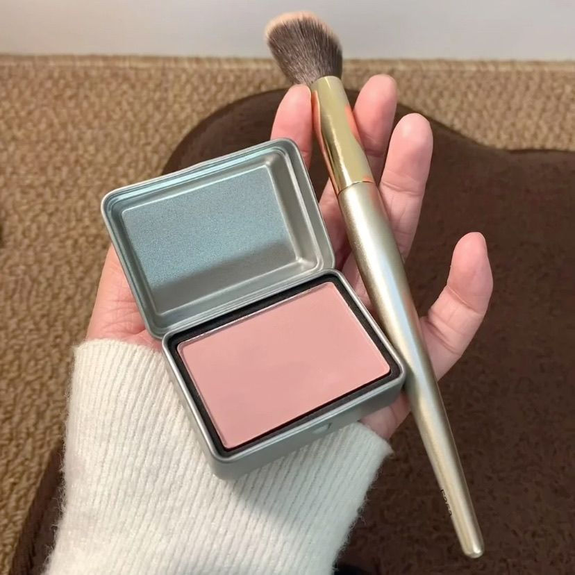 New Product#Sweet Girl Blush!Peninsula Tin Box Blush Cheese Single Color Vintage Small Tin Box Micke
