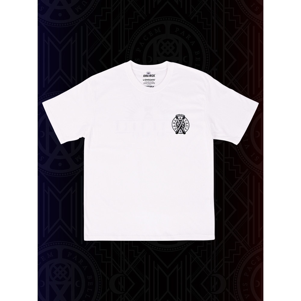 [FANTHFUL] John Wick Fast Chase เสื้อยืด สินค้าภาพยนตร์ BABAYAGA สีขาวของแท้อย่างเป็นทางการ