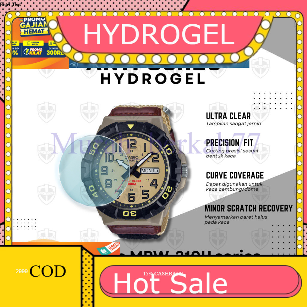 HYDROGEL ไฮโดรเจลป้องกันรอยขีดข่วนสําหรับนาฬิกา Casio MRW210 MRW 210 MRW-210H