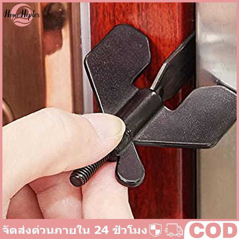 HomeHepler Door Lo Security สําหรับการเดินทาง | จุกปิดสําหรับงานหนัก | ประตูโรงแรม Jammer Home Security Lo อุปกรณ์สลัก Apart COD