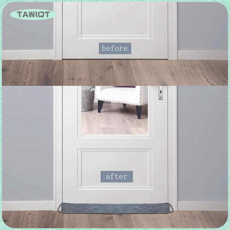 [tawiqt.th] Under Door Draft Blocker Noise Blocker Grey Door Sweep Weather Stripping for Better Indo