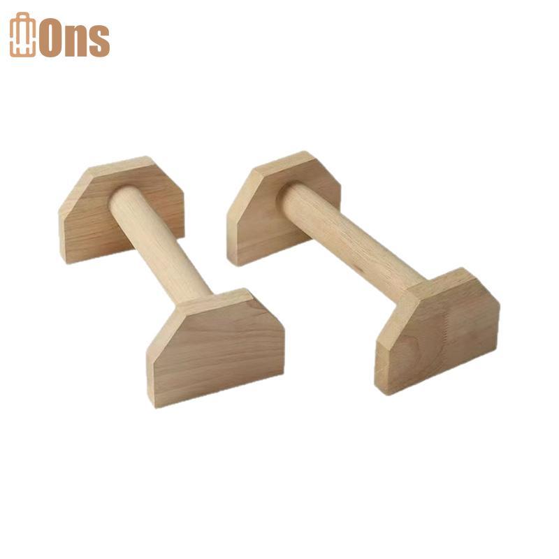 Ons Wood Push Up Bars Paralettes สําหรับออกกําลังกายที่บ้าน,แบบพกพา Push Up Stands การออกกําลังกายที