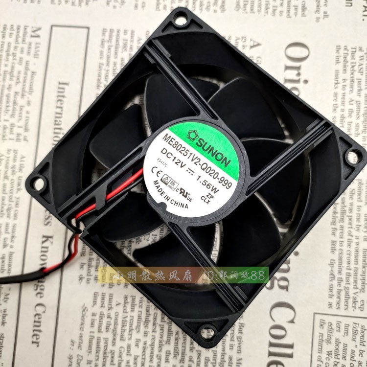 Jianzhun SUNON ME80251V2-Q020-999 8025 12v 1.56W 8cm พัดลมอินเวอร์เตอร์
