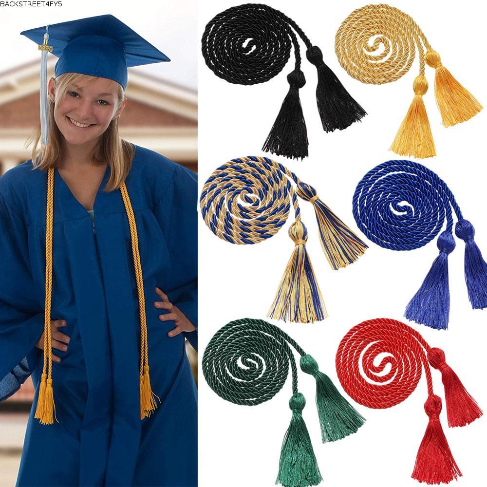 BACKSTAGEEET4FC3 1pcs Graduation Honor สายไฟเชือก DIY Craft Braided โพลีเอสเตอร์ Celebration Photo Props Party Supplies Bachelor Gown