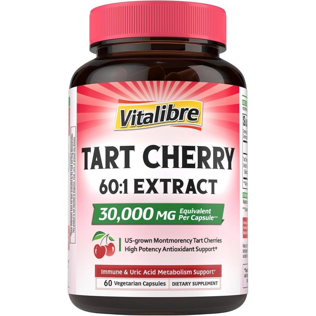 แคปซูลสารสกัดจากเปลือกเชอร์รี่ 500มก.Extract Concentrate 60: 1 ความเข้มข้น 3,0000 มก.บรรเทาความเมื่อ