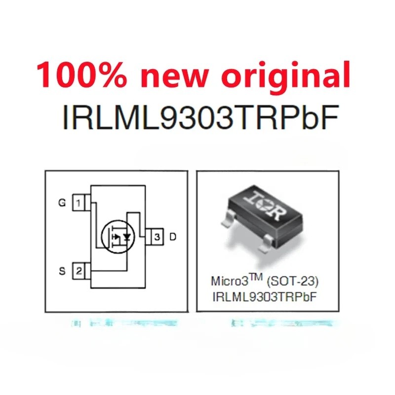 100 ชิ้น IRLML9303TRPBF IRLML9303 ต้นฉบับใหม่ 100%