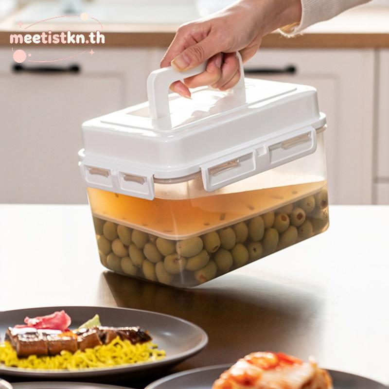 Meetistkn W 5L กิมจิกดภาชนะเก็บผักดองสําหรับ Gherkin Sauerkraut Storage และหมัก TH
