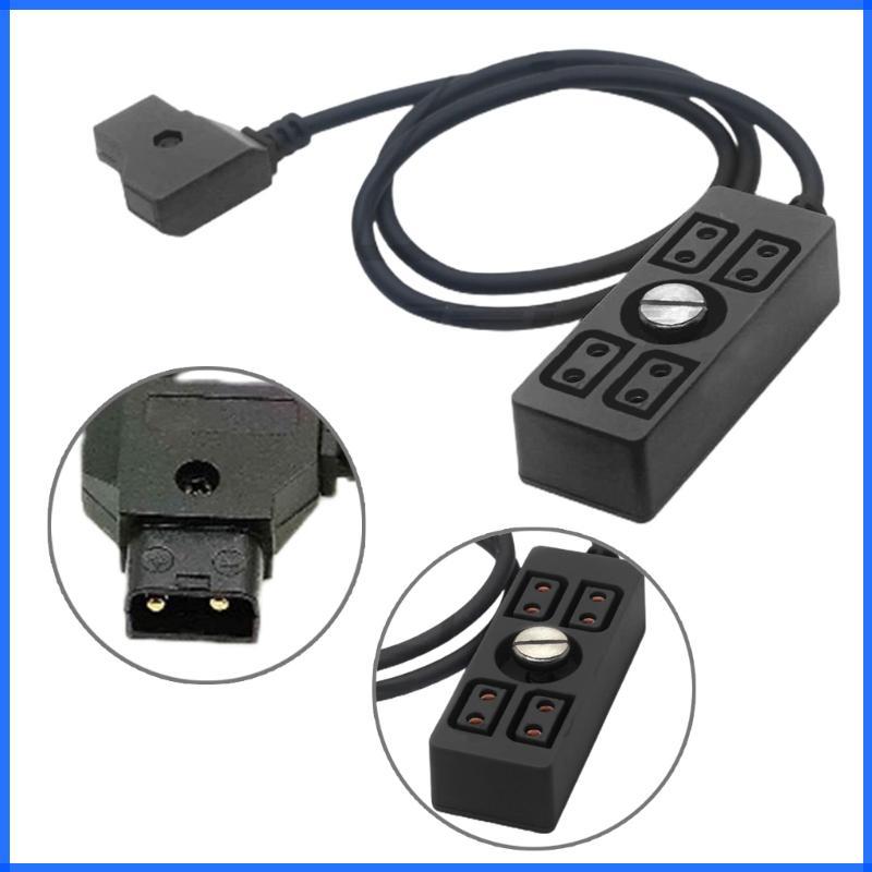 Con Dtap Power Splitter D-tap Male to 4 Port Female D-Tap Hub Adapter with 1 4Screw ขยาย Power Outpu