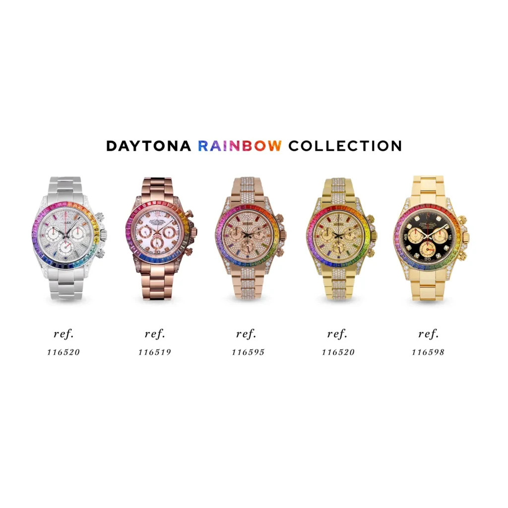 Wrist Pass Copy Version Todinana 40mm Gold Watch Watch Rainbow