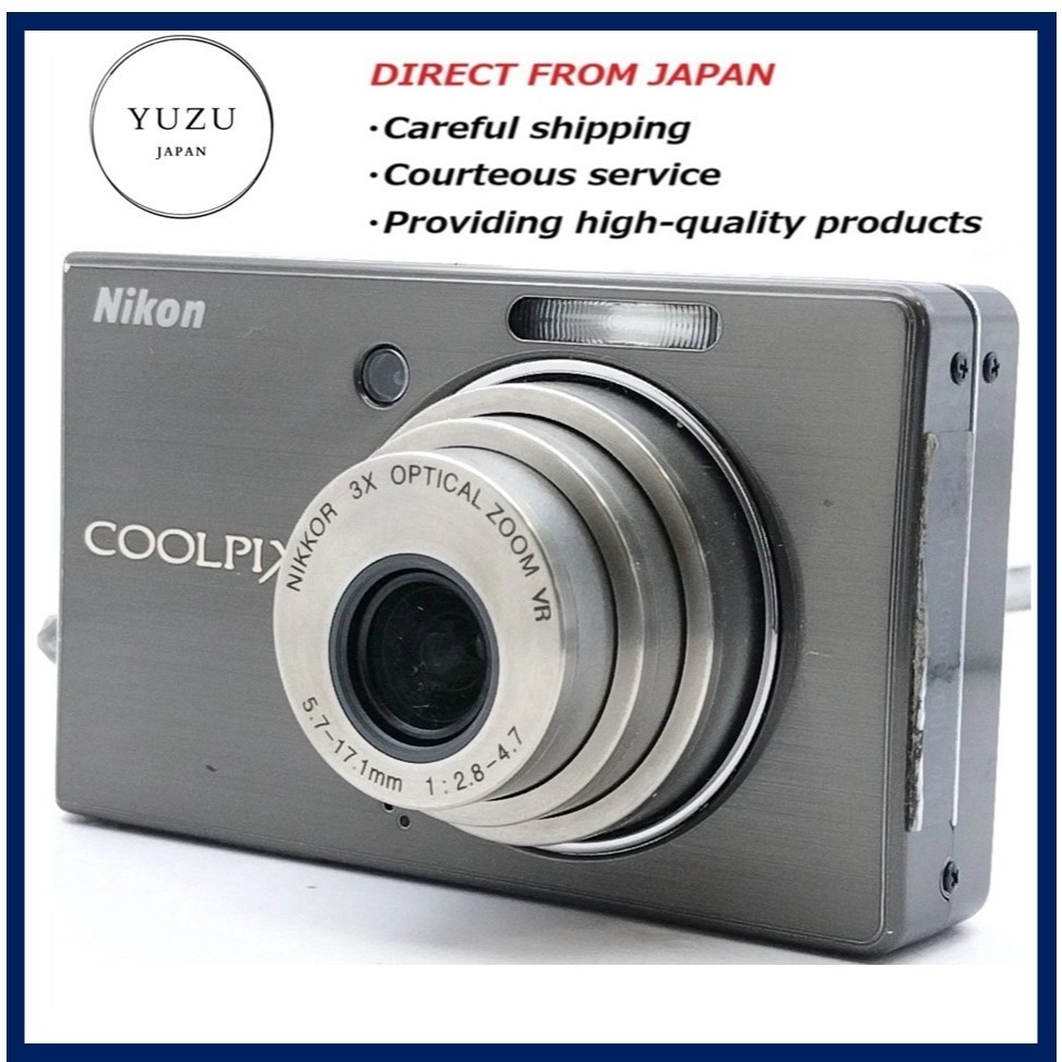 Pre-owned Product Nikon COOLPIX S510 8.1MP Vintage CCD Digital Camera Urban Black w/ Optical VR Imag