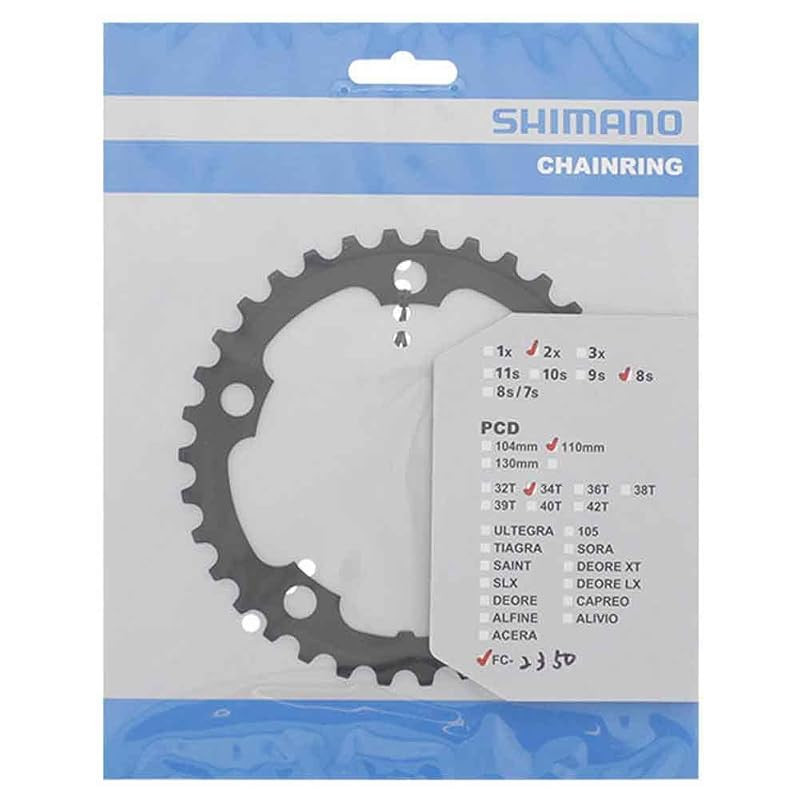 SHIMANO FC-R345 34T Chainring - Durable - Compatible with FC-2350[DIRECT FROM JAPAN]
