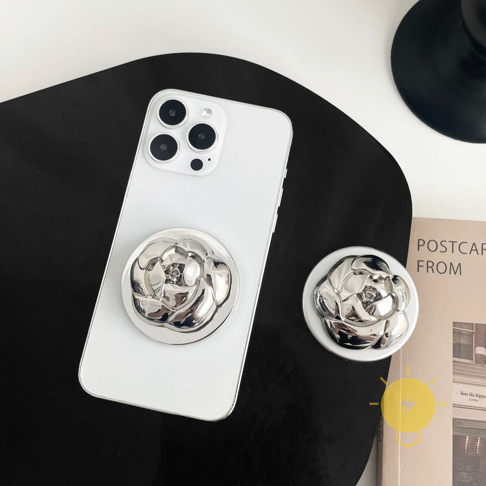 with Griptok Magnetic TPU Plating with Griptok Air Bag Rose Phone Grip Stand Holder For magnetic gri