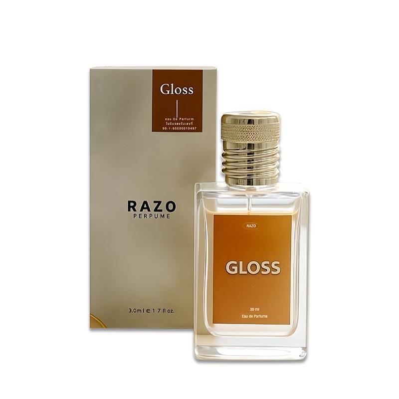 น้ำหอมผู้ชายกลิ่น Gloss แท้ 100% รับตรงจากเจ้าของแบร์น น้ำหอม RAZO น้ำหอมผู้ชาย 30ml กลิ่น GLOSS  กล