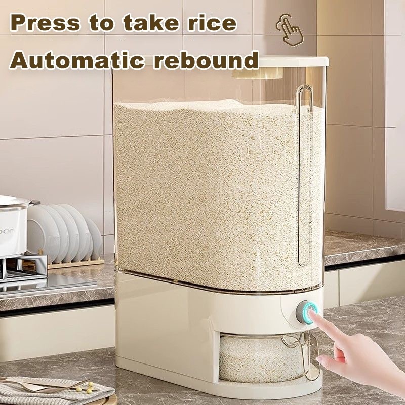 Insect-proof 5KG/10KG Rice Storage Container Rice Dispenser Kitchen Organizer Food Storage