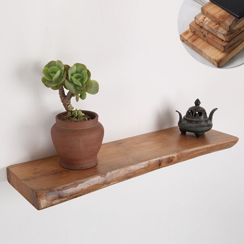Solid Wood Kitchen Shelves, Pine Whole Board Shelves, Wardrobe Partition Boards