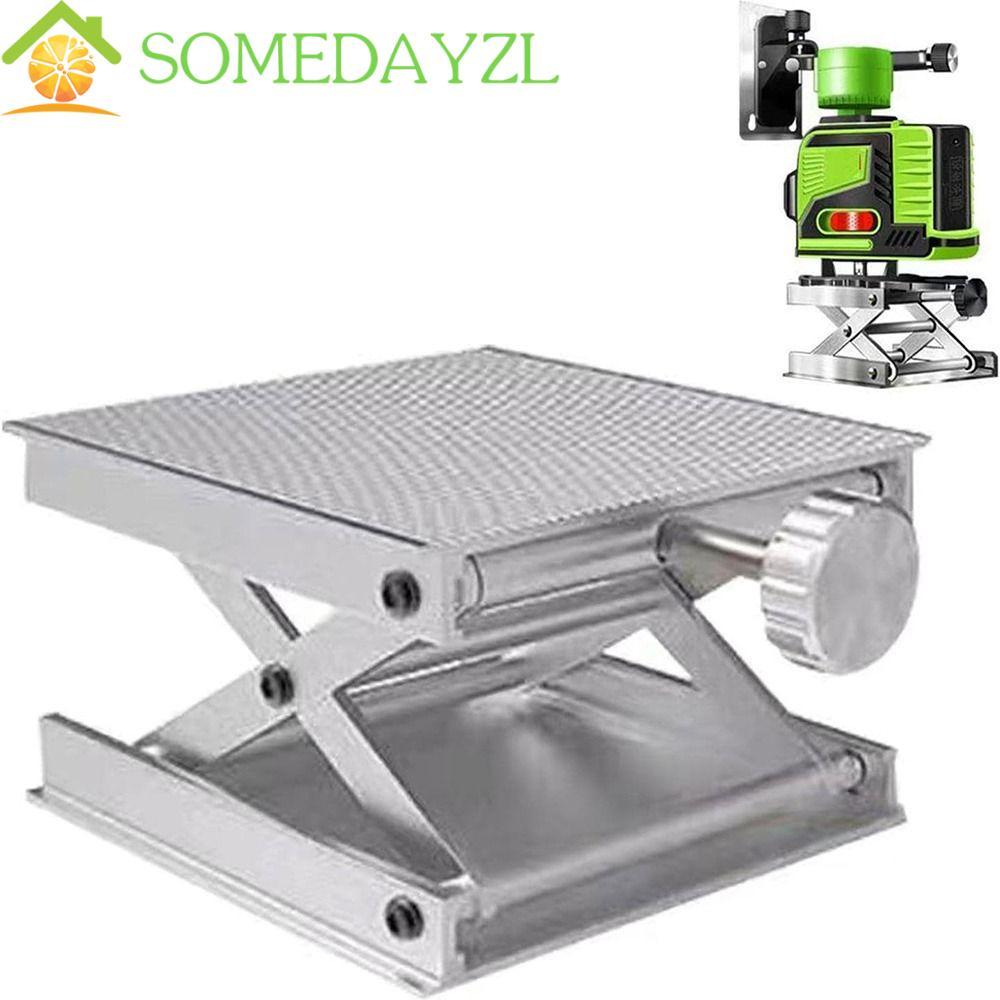 SOMEDAYZL Lab Lift Stand Table, Lift Height Range Adjustable Lab Jack Stand Platform, Sturdy Anti-ru