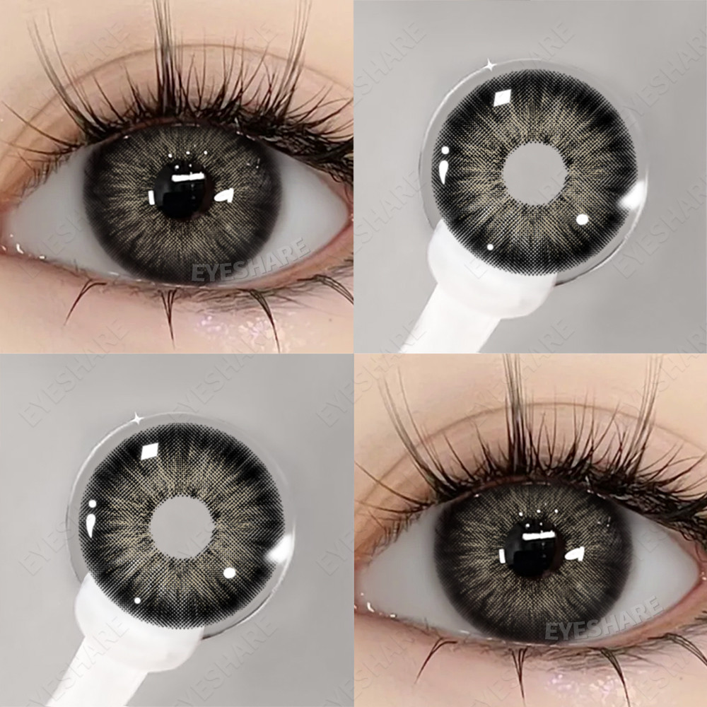 【เก็บเงินปลายD】EYESHARE PATTAYA คอนแทคเลนส์นิ่ม ธรรมชาติ เป็นธรรมชาติและสวมใส่สบาย Brown Gray คอนแทค