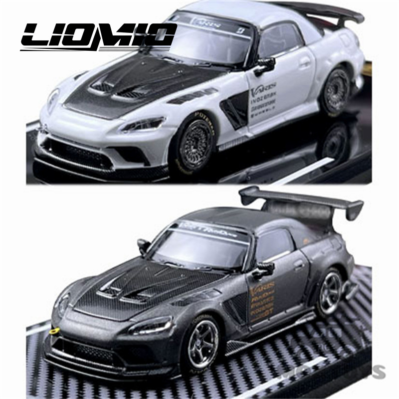 Liomio 1:64 S2000 VarisสีดําสีขาวโมเดลรถDiecast