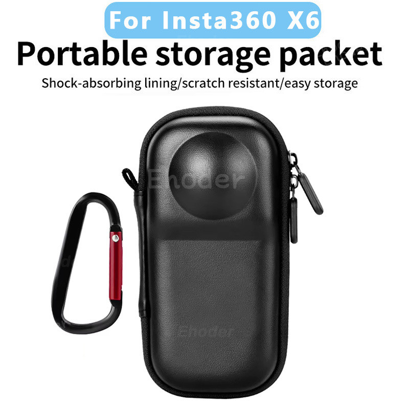 สําหรับ Insta 360 X6 กระเป๋าถือ Anti-scratch แบบพกพาสําหรับ Insta360X6 Action กล้องอุปกรณ์เสริม