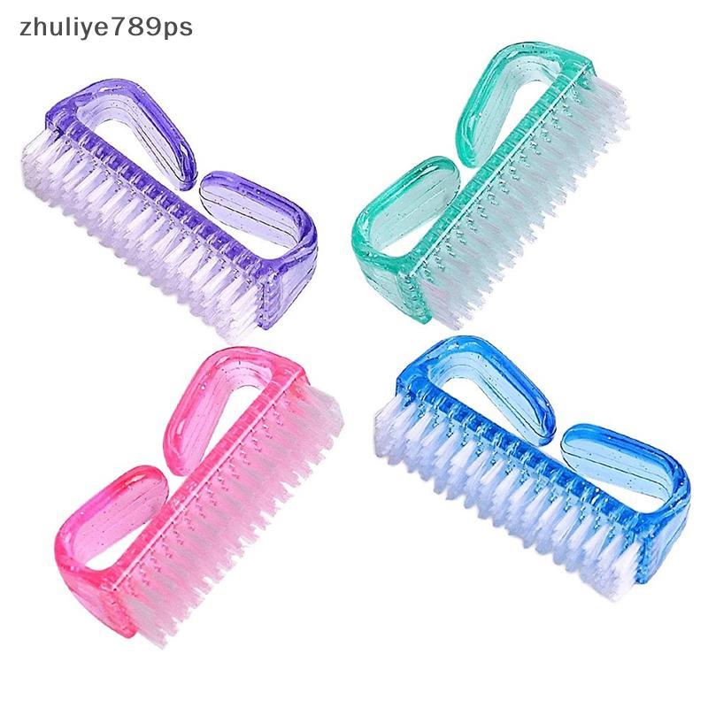 Zhuliye789ps] ทําความสะอาดแปรงเครื่องมือไฟล์เล็บแปรงดูแลทําเล็บมือเล็บเท้านุ่มลบฝุ่นทําความสะอาดมุมข