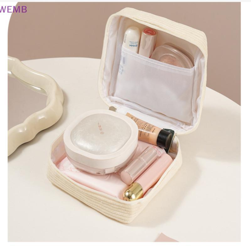 WEMB Toiletry Bag สุขาภิบาล Pad Pouch Pad Pouch Cute Cosmetic Storage Pouch Cable Case ใหม่
