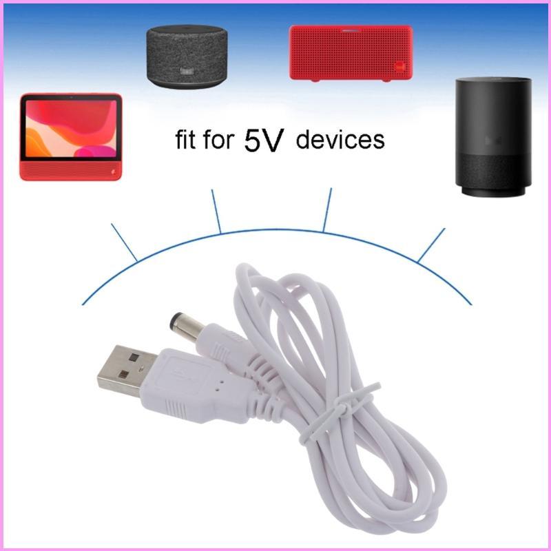 INF USB ถึง 5 5 มม.DC 5V Connector USB 2 0 A-Type ชาย 5 5x2 5 มม.DC 5V ปลั๊ก USB DC5V สายชาร์จ