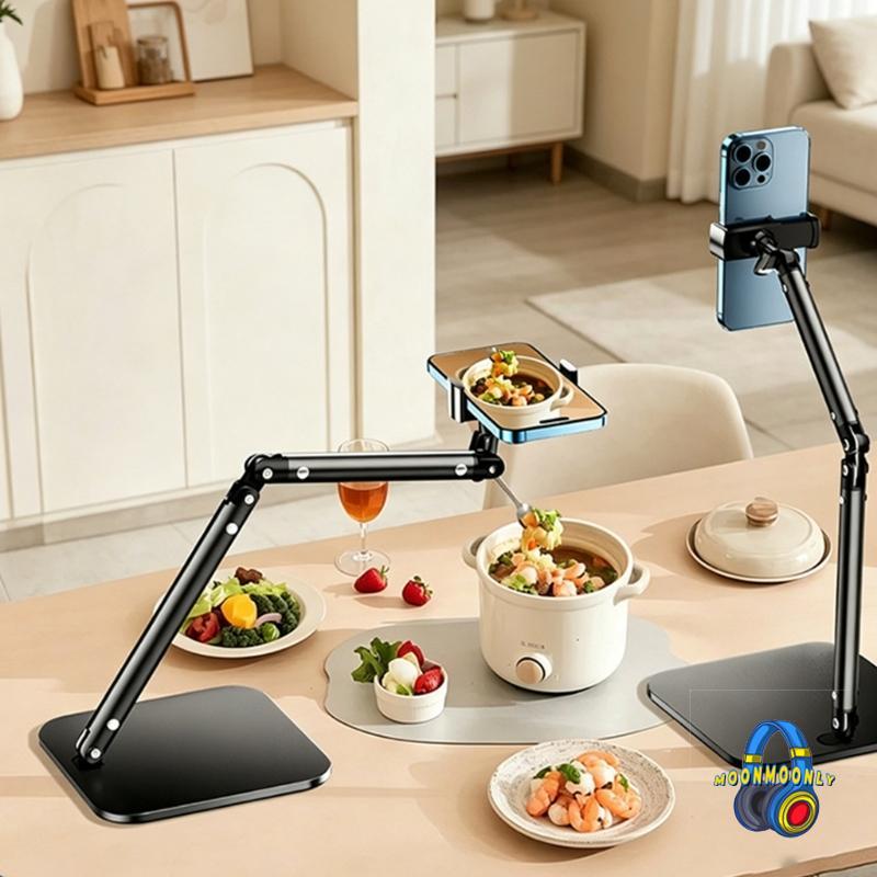 MOON Portable Monitor Stand Adjustment Desktop Monitor Stand สําหรับ 4 7-13 นิ้วโทรศัพท์แท็บเล็ต Mon