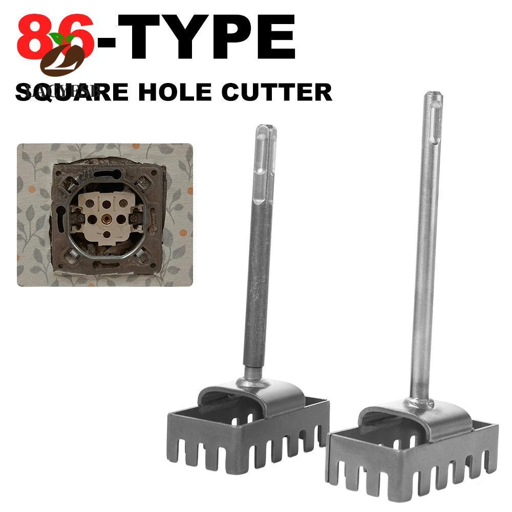 LACYSB เครื่องตัดรูสี่เหลี่ยม, Punch Square-handle 4 Pits Square Socket Puncher, Round-handle 2 Pits