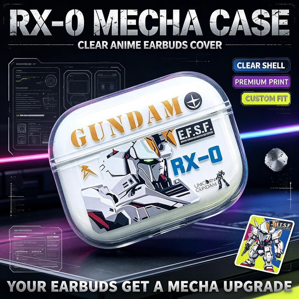 [คลังสินค้าพร้อม] อะนิเมะ GD เคสหูฟังเหมาะสําหรับ AirPods pro3/AirPods 4 Evangelion ใหม่ Hard Core Soft Case พร้อมจี้รวมทุกอย่างป้องกันการชนกันเคสกันกระแทก