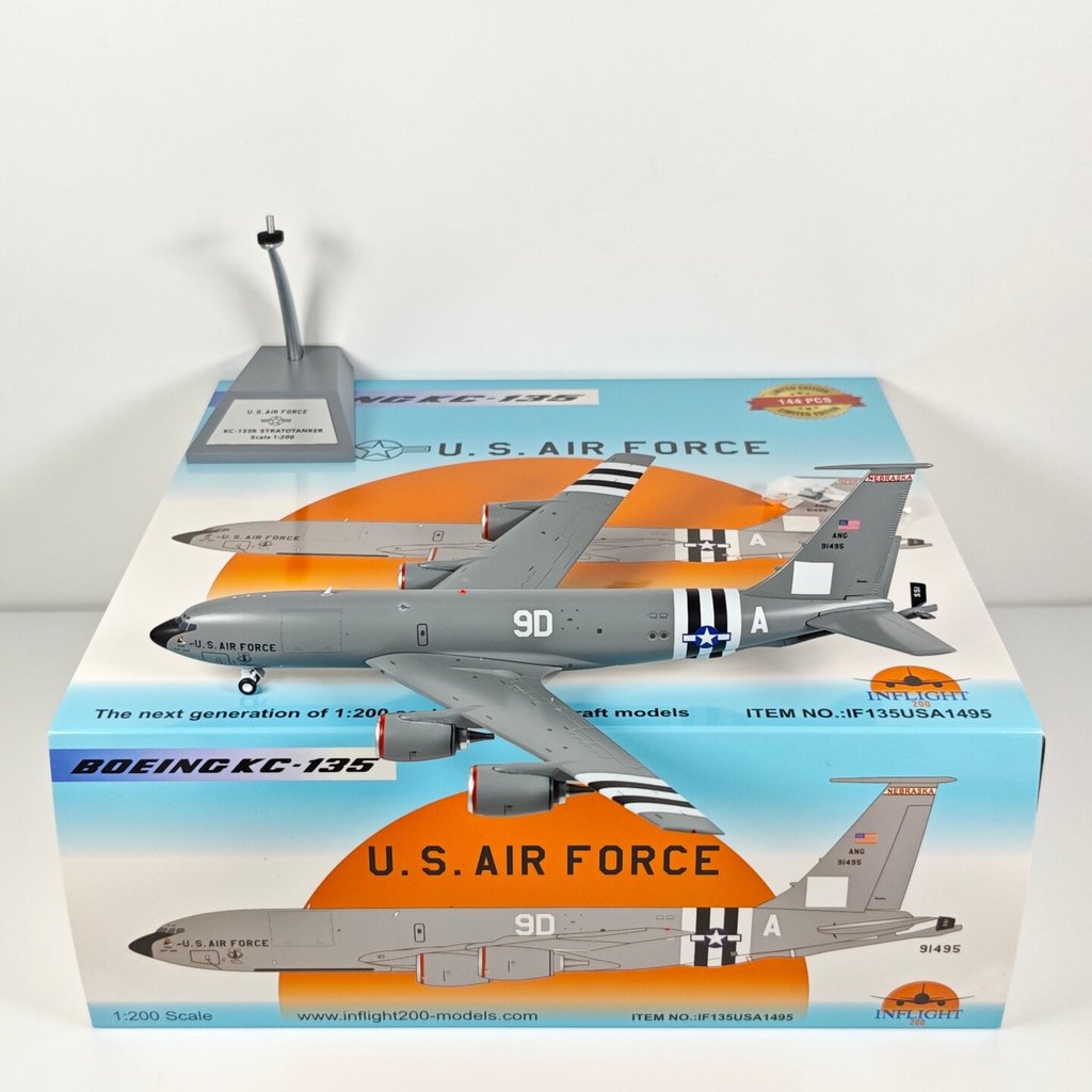 Inflight 1: 200 US Air Force การใช้เครื่อง KC-135 91495 โลหะผสมเครื่องบินรุ่น