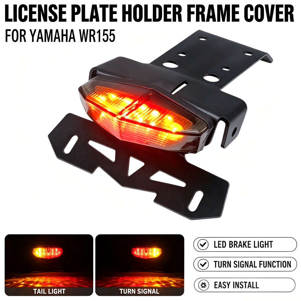 สําหรับ Yamaha WR155 WR 155 wr155 รถจักรยานยนต์ LED ไฟท้ายด้านหลัง Fender หยุดไฟเบรคป้ายทะเบียนวงเล็