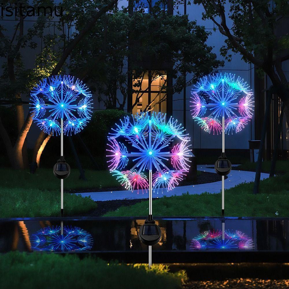 ISITAFT โคมไฟจี้พลังงานแสงอาทิตย์, IP44 ประหยัดพลังงาน LED แขวนโคมไฟระย้า, เทศกาลตกแต่งบรรยากาศ 19LE
