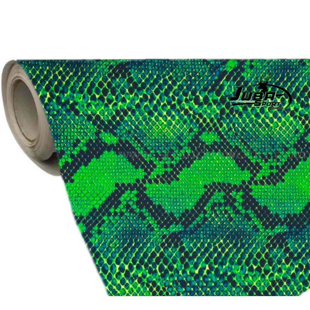 HIJAU Camo Sticker สีเขียว Snake scale motif Sticker/Snake green camo Sticker