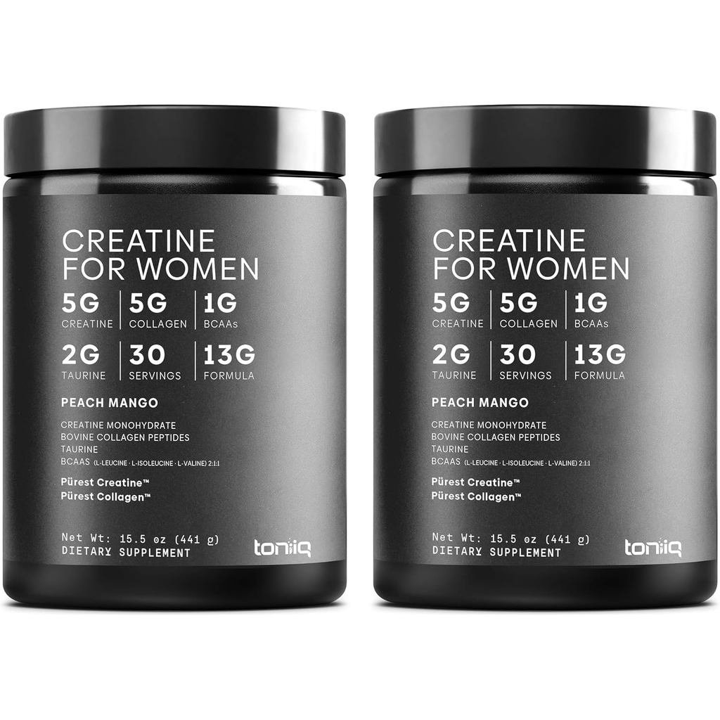 Toniiq Full Clinical Dose Creatine สําหรับผู้หญิง สูตร 13000mg | พร้อม 5g st Creatine™ + 5g st คอลลา