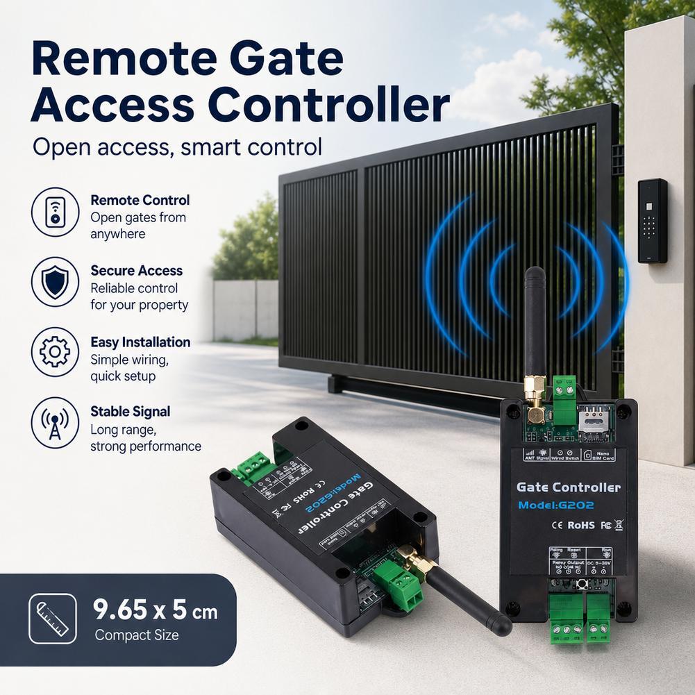 GSM รีโมทคอนโทรลประตู Access Controller G202 Lets You เปิดสายไฟโดยไม่ต้อง Anywhere Mobile หรือ Call 