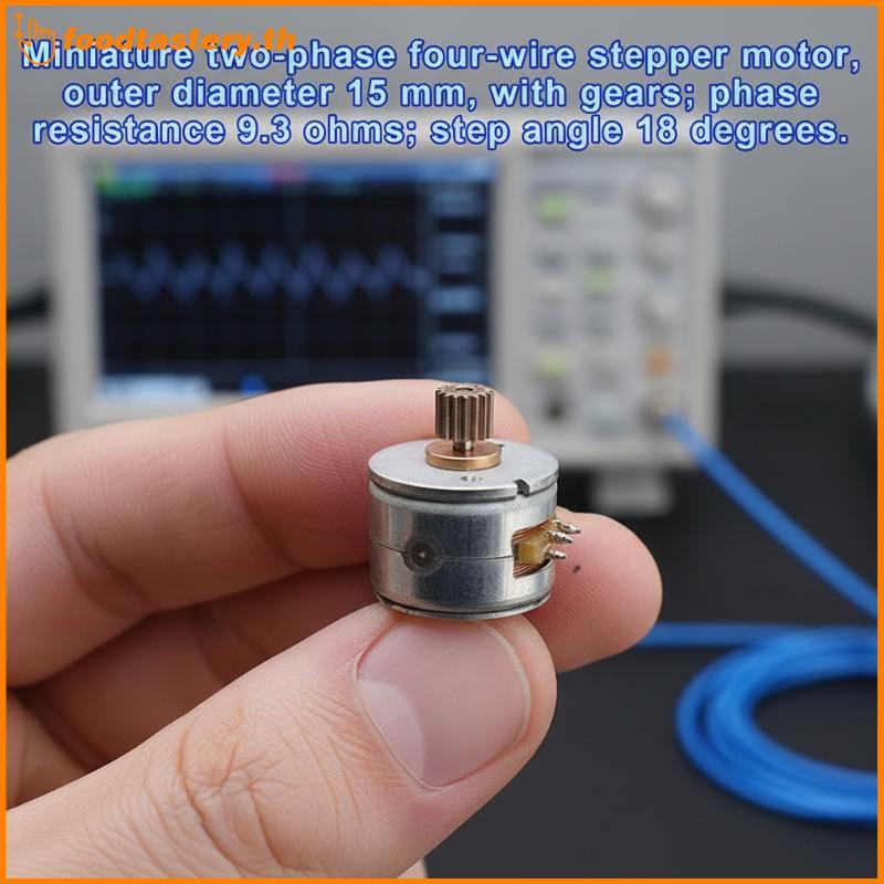 FTY 1/3 ชิ้น DC5V Mini 15 มิลลิเมตร 2-Phase 4 สาย Stepper มอเตอร์ 16T เกียร์โลหะ N