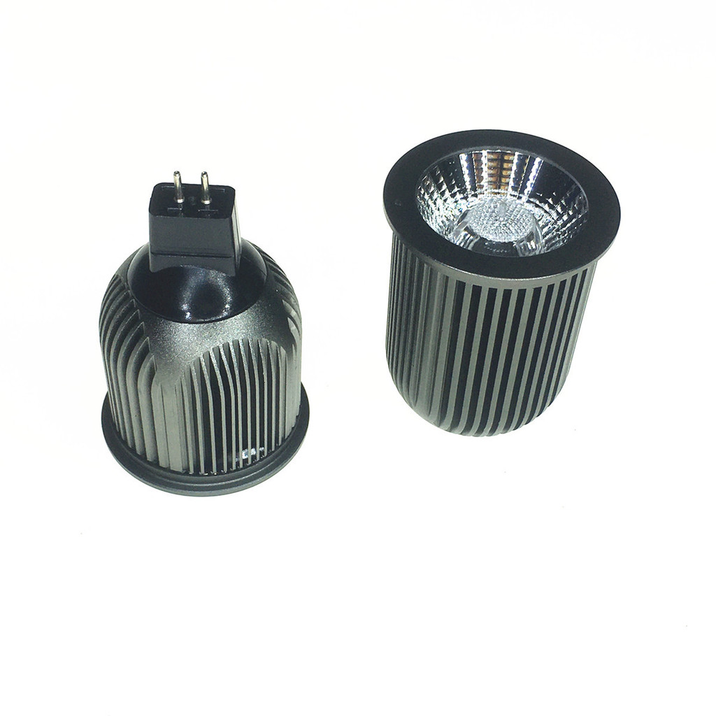 ที่ขายดีที่สุด 3-12WLED โคมไฟถ้วยอลูมิเนียมหนาเหล็กสีเทา 5W7W9W ศูนย์กลาง 24 องศา MR16GU10E27 ชุดสปอ