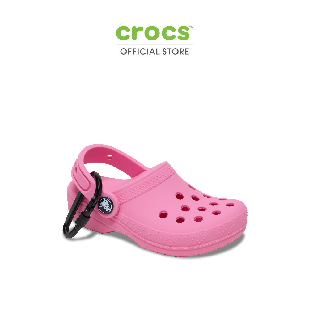 CROCS พวงกุญแจ CLASSIC CLOG POUCH BAG CHARM - PINK LEMONADE