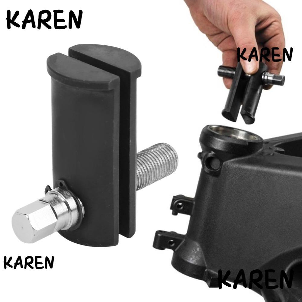 KARENGOODS พวงมาลัยคอแบริ่ง Race Puller, ก้านพวงมาลัย Safe Black Oxide Anti-Rust พวงมาลัย Stem Beari