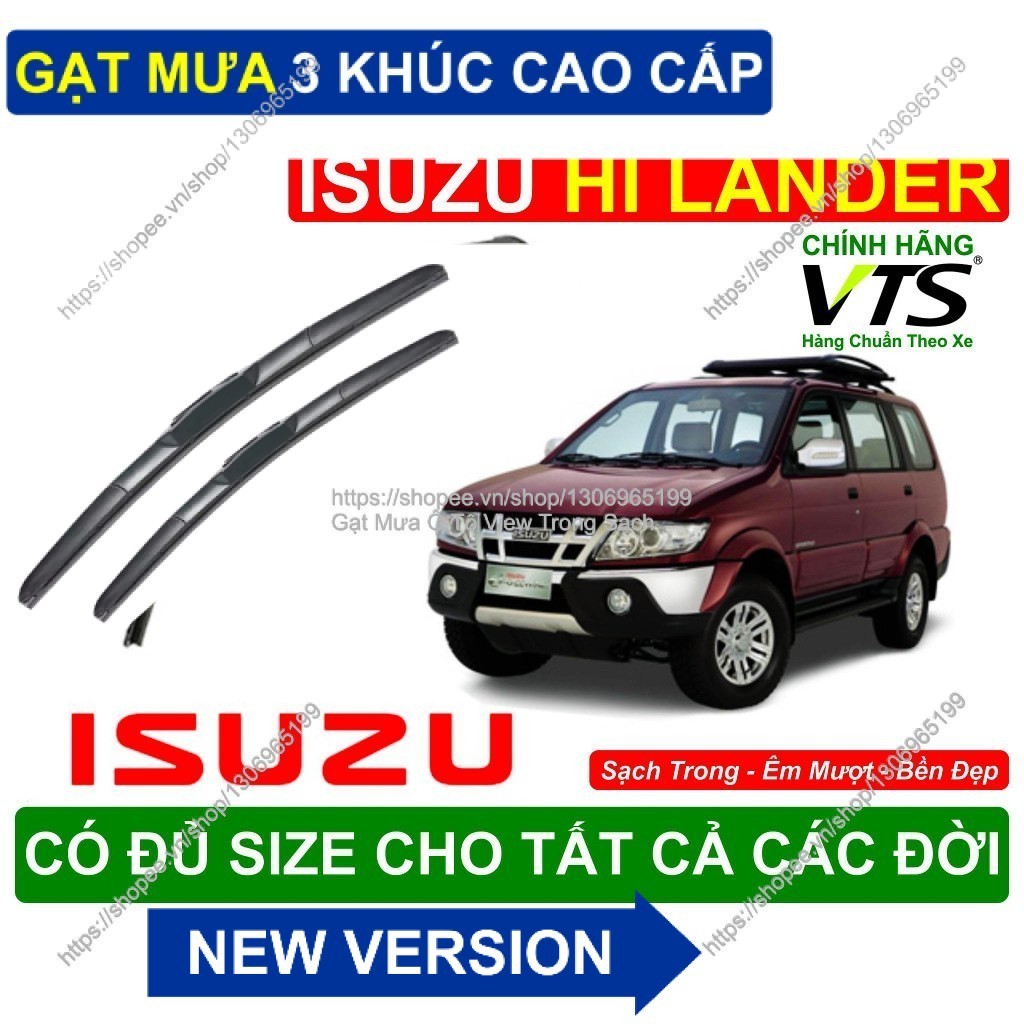 ที่ปัดน้ําฝน ISUZU Hi Lander 3-Segment - ที่ปัดน้ําฝนคู่ สําหรับรุ่น ISUZU Hi Lander - ทุกขนาดสําหรั