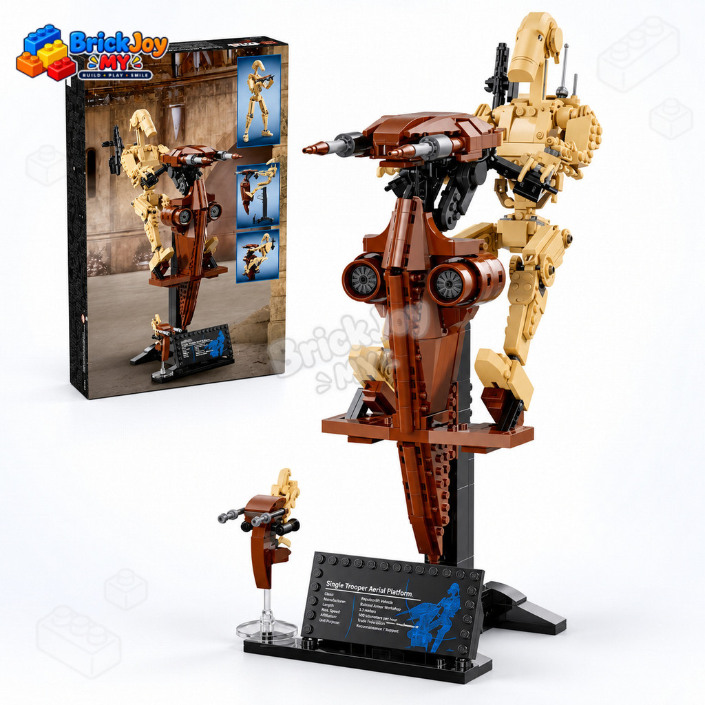 75428 Battle Droid พร้อม STAP Building Blocks ชุด Space ทหารหุ่นยนต์รุ่นรถสะสมอิฐของเล่นของขวัญสําหร