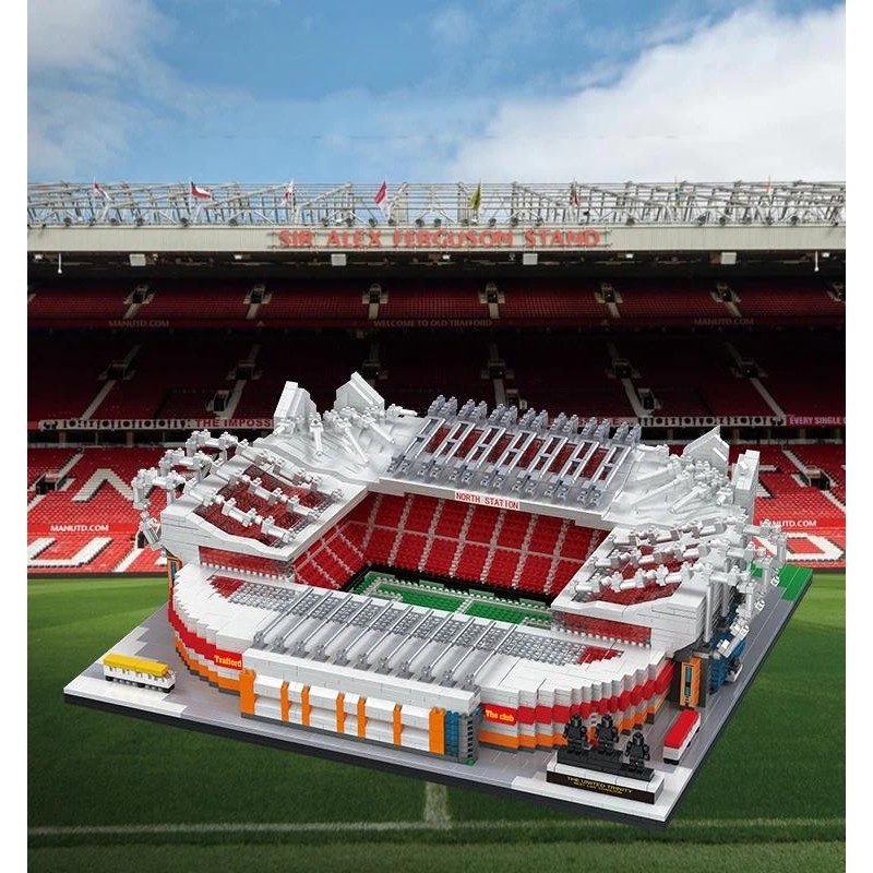 Creative Old Trafford Stadium Micro Diamond Block England Manchesters Football Field Model Bricks Co