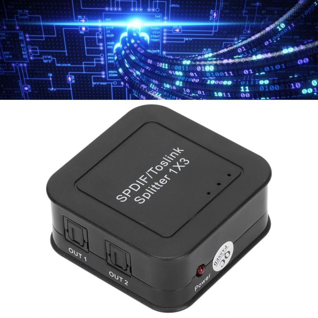 เสียงออปติคอลดิจิตอล 1x3 Splitter Intel ภายในผู้จัดจําหน่ายในตัวชิปสําหรับ DVD HDTV