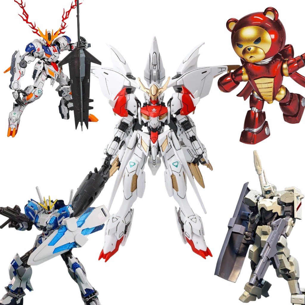 Mecha Model Assembly Amazing Barbatos HG1/144 ของเล่นเด็กของขวัญวันเกิดคอลเลกชัน Wolf King Steel Bear Narrative Trident