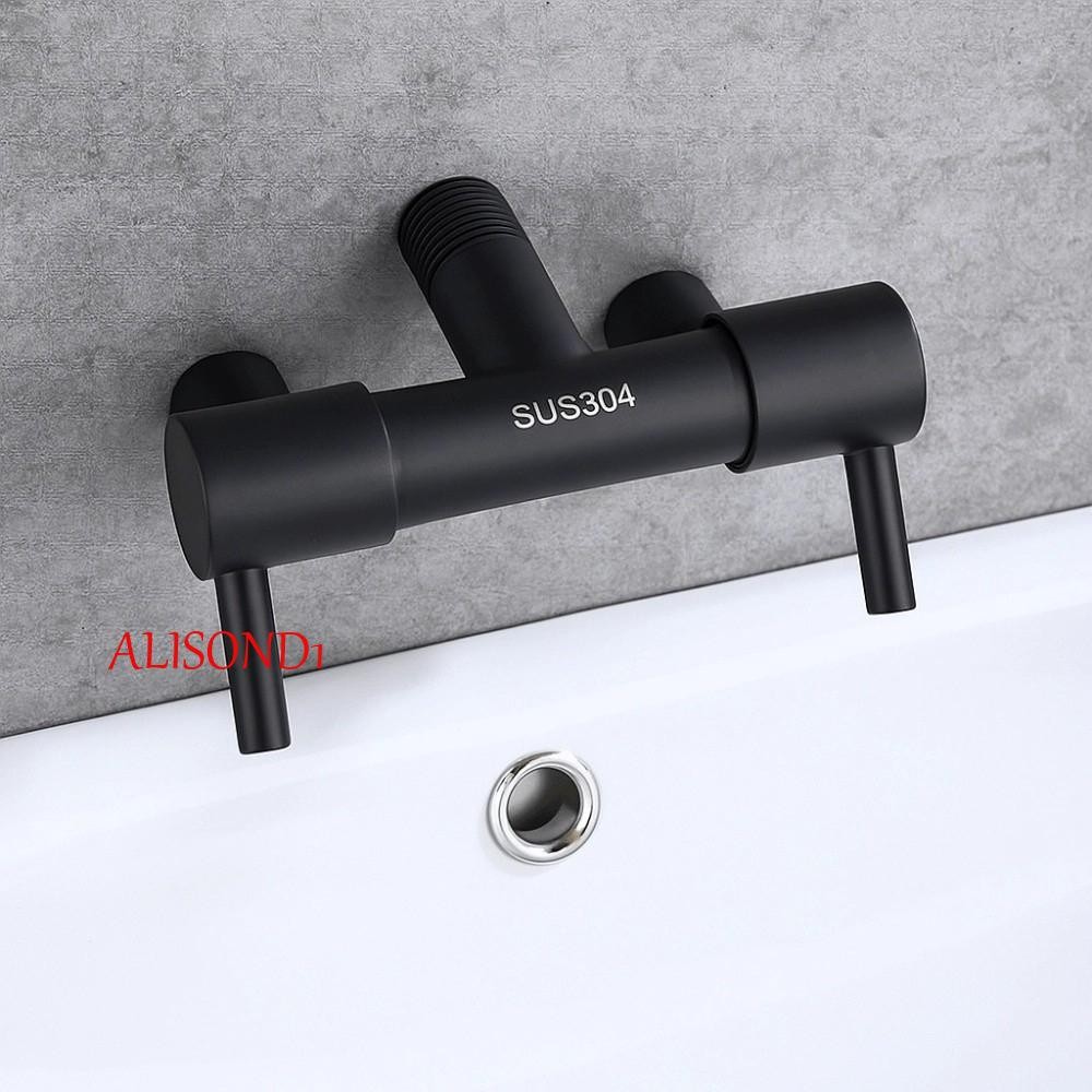 ALISOND1 3 Way Switch Faucet Valve, T-Adapter Rust-proof 3 Way Triage Valve, มุมวาล์วทนทานทองแดงป้อง