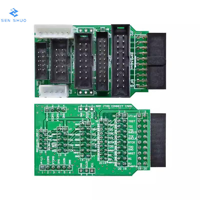 บอร์ดอะแดปเตอร์มัลติฟังก์ชั่นรองรับ JTAG jlink v8 v9 ulink2 st-link arm stm32